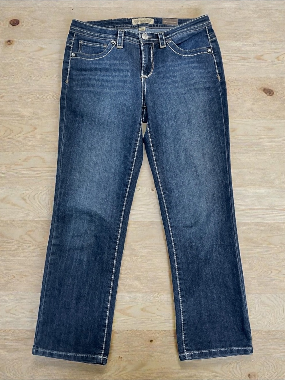 Women's Vintage Ankle Jeans in Dark Blue